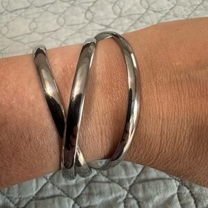 Silver 3 Ring Bracelet